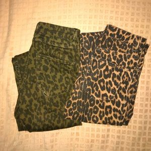 Zara leopard pants set